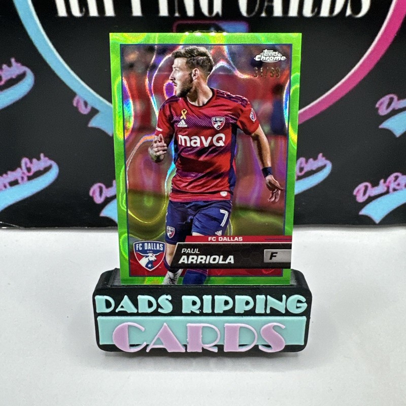2023 Topps Chrome Paul Arriola #103 Neon Green Lava /99