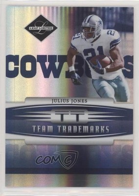 2006 Leaf Limited Team Trademarks Holofoil 45/50 Julius Jones #TT-12 fm0