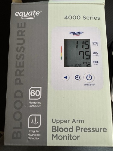 Equate 4000 Series Digital Upper Arm Blood Pressure Monitor