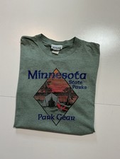 Vintage 90s Minnesota State Parks Made In USA Single Stitch Graphic S/S T-Shirt