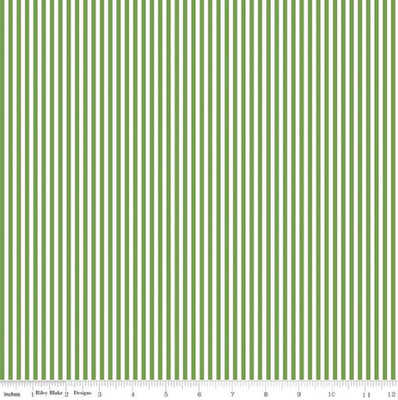 1/8'' Stripe Basics 495B Clover Green Riley Blake