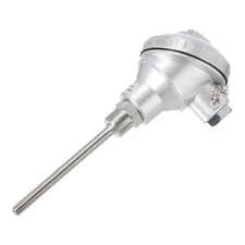 PT100 1/2" NPT RTD Thermocouple Temperature Sensor Probe  -50 to 1300C, 8x100mm