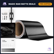 Black Matte Air-Release Adhesive Vinyl Tape Roll 4" x 20ft for Crafting  DIY
