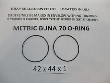 42mm ID x 44mm OD x 1mm thick O-ring. Buna-70.   Quan 2..