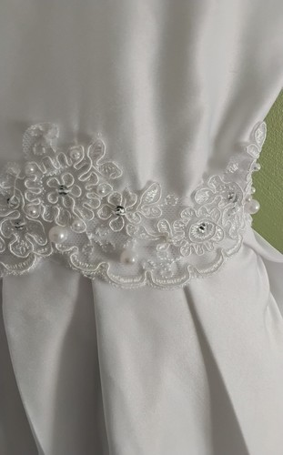 Age 11, White, Girls Dress, Confirmation, Communion, Christening, Flower Girl - Picture 3 of 5