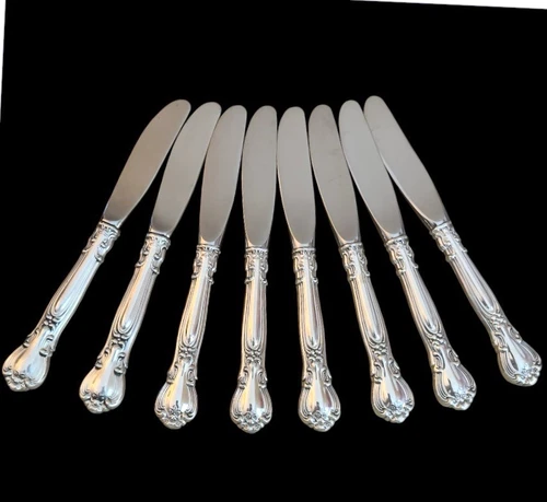 Chantilly Butter Knife-Set of Eight (8)-by GORHAM SILVER-Sterling Silver 6.25"