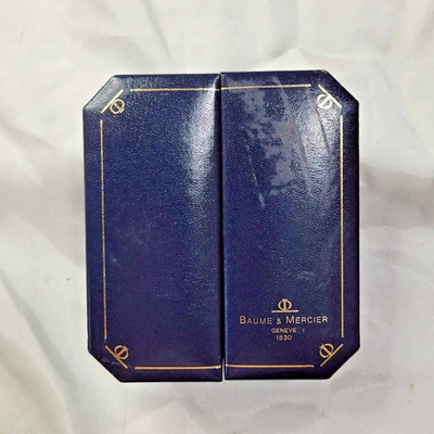 Genuine Vintage Baume & Mercier Watch Box Original Blue Box