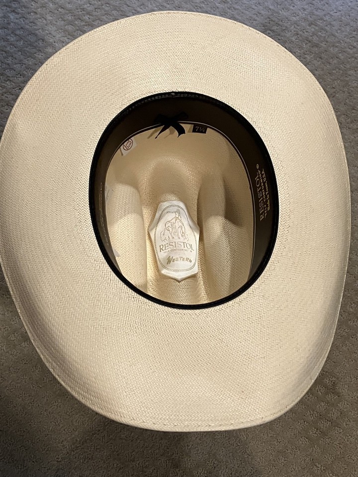 Chapeau De Cow-boy Resistol En Feutre Auto-conformant - Taille 7 1/8 - Occasion Vintage