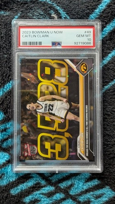 #ad #ad 2023 BOWMAN U NOW CAITLIN CLARK #49 3528 PSA 10 IOWA HAWKEYES $37.50
