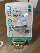 Nanobebe my First Pacifier Newborn BPA free 100 silicone extra soft mimics mom