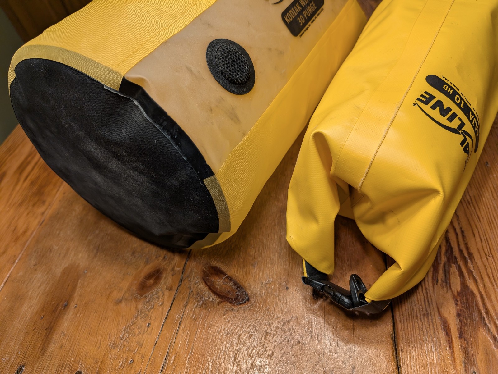 Seal Line Dry Bag Kodiak Window 30 Purge & Baja 10 HD Heavy Duty Yellow Made USA