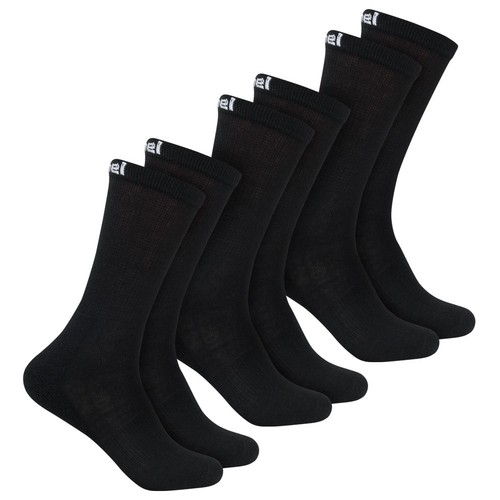 Hummel Mover Basic Unisex Calcetines 3 Pares Regular Ajuste Casual Negro Nuevo - Imagen 1 de 1