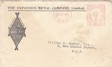 GB KGV1  cover with Company logo and name,  meter cancel, London 1948