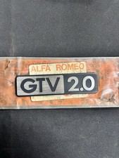Scritta Stemma Alfetta "GTV 2.0" Alfa Romeo Alfetta GTV Nuova