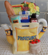 The Village Collectibles Provisions Teapot  Annie Rowe Boxes & Bags