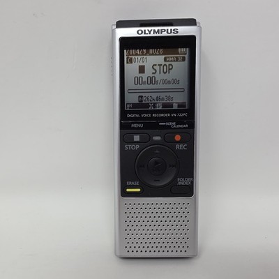 OLYMPUS VN-722PC Digital Voice Recorder Handheld Tested Work *READ* Damaged Door