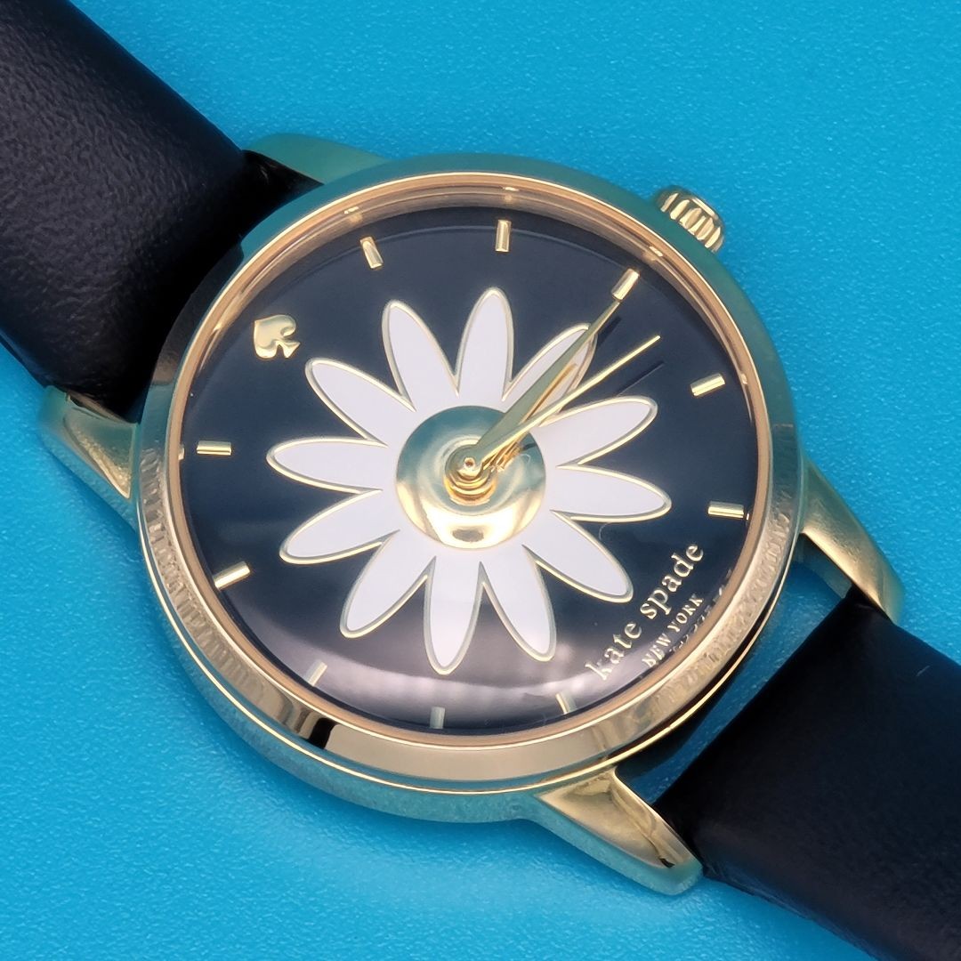 Kate Spade New York Analog Quartz Women Metro Mini Daisy Black 3 Hand Vintage 21 thumbnail 5