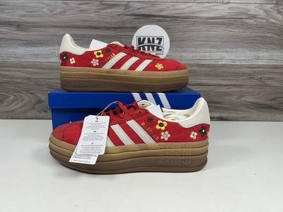 Adidas Gazelle Bold W 'Liberty London' Red Floral Gum Shoes