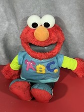 Sesame Street 12" ELMO Singing ABC Plush Stuffed Talking Learning Toy Doll Works