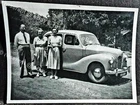 c1950s an Austin A 40 Devon Saloon - motor Car  - original photo 9 by 6cm