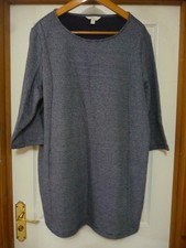 Seasalt Light Ray tunic dress navy/white size 22