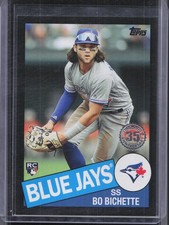 2020 Topps Update Bo Bichette 1985 35th Anniversary Black #/299 RC
