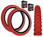Baldys 16 x 1,75 ROUGE avec MUR BRONZÉ enfants BMX vélo de montagne PNEUS TUBES s