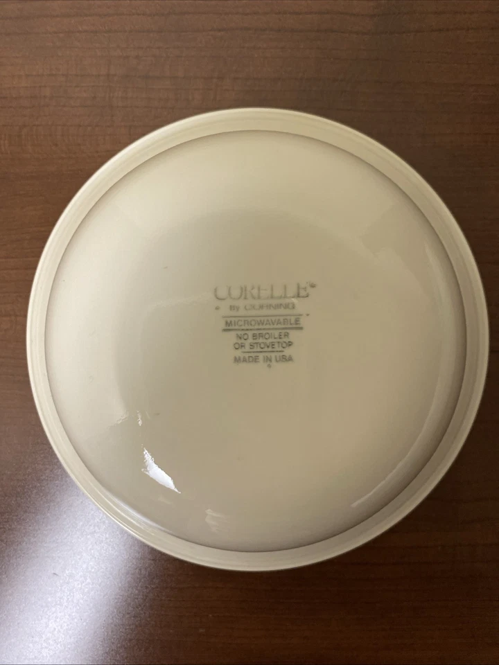 Corelle Blue Lily • First Spring Lace Bouquet Cereal Soup Bowl  6.25" Off White - Image 4 of 4