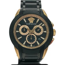 VERSACE VEM8 Black Case Size 42mm Wrist Size 17cm Men's Used Watch #3184