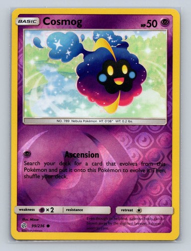SM - Cosmic Eclipse #99/236 Cosmog Reverse Holo - Picture 1 of 2