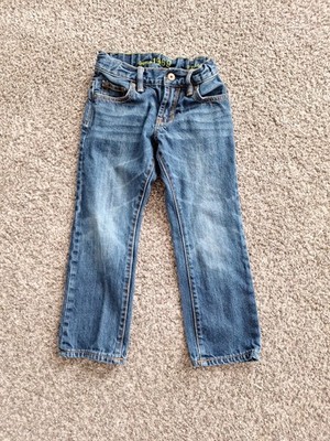 Gap Kids 1969 Straight Leg Denim Jeans Size 5 Elastic Adjustable Waist Regular