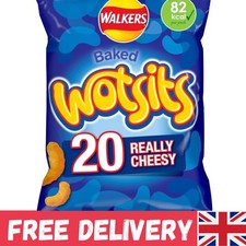 Wotsits Multipack Crisps - 82 Calories Per Pack of Baked Cheesy Snacking Bliss