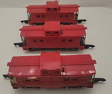 Lot 3 American Flyer 630 Reading Lighted Caboose S Gauge Train Cars