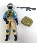 GI JOE ARAH Steel Brigade Figure Version C Mail Away with backpack & rifle 1987
