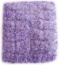 Mini Fake Rose Flower Heads 144Pcs Mini Artificial Roses DIY Wedding Flowers Acc