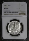 1945 (MS66) Walking Liberty Half Dollar 50C NGC
