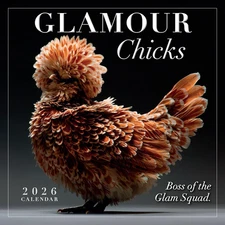 Glamour Chicks 2026 Mini Wall Calendar: Funny Chicken Photography & Farm Animal