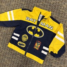 Vintage Y2K DC Comics Boys Batman Dark Knight Tracksuit 2005 Jacket 4T