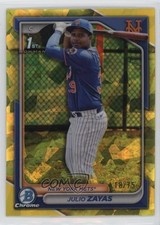 2024 Bowman Chrome Sapphire Edition Prospects Gold 18/50 Julio Zayas 0s2w