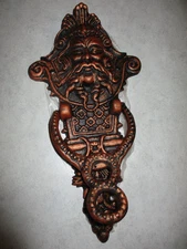 Cast Iron Door Knocker Greenman or Man of the Forest