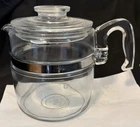 Pyrex Flameware #7756   6-Cup Stove Top Coffee POT & LID ONLY --  EUC!!!