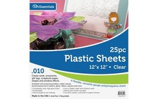 Plastic Sheet 12x12 .010" 25pcPk Clear