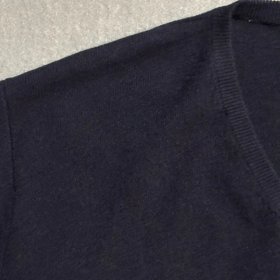 Suéter JOS.A.BANK Hombres Talla XL Negro Cachemira Enérgica Noche Preppy Cuello en V L/S Foto 4 de 4