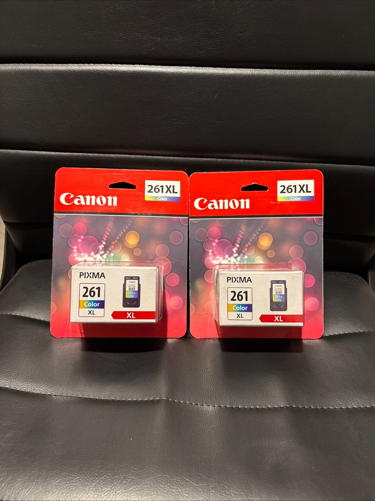 2x Canon 261XL Color Ink Cartridges
