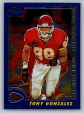 💎2000 Topps Chrome Football #53 Tony Gonzalez - Kansas City Chiefs💎