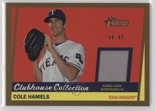 2016 Heritage High Number Clubhouse Collection Relics Gold 96/99 Cole Hamels 0o9