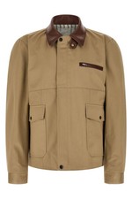 SACAI Blouson Beige Cotton Jacket New  Authentic