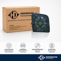 Spiegelglas Aussenspiegel Rechts Diederichs 1454626 FÜR Ford Ersatzglas Spiegel