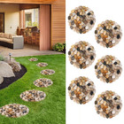 Natural Pebble Stepping Stones for Garden & Outdoor Walkways - 9 Inch round Ther