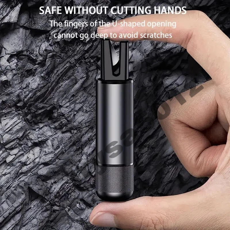 Martillo de seguridad para automóvil ventana rompedor de vidrio cinturón de seguridad escape de emergencia herramienta cortadora Foto 4 de 4